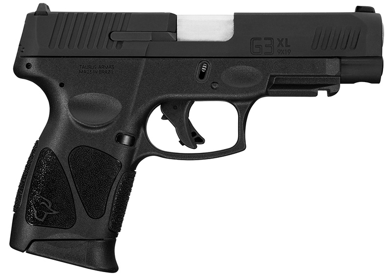 G3XL, 9mm, 4" Barrel, Serrated Slide, Black/Black, (2) 12-rd