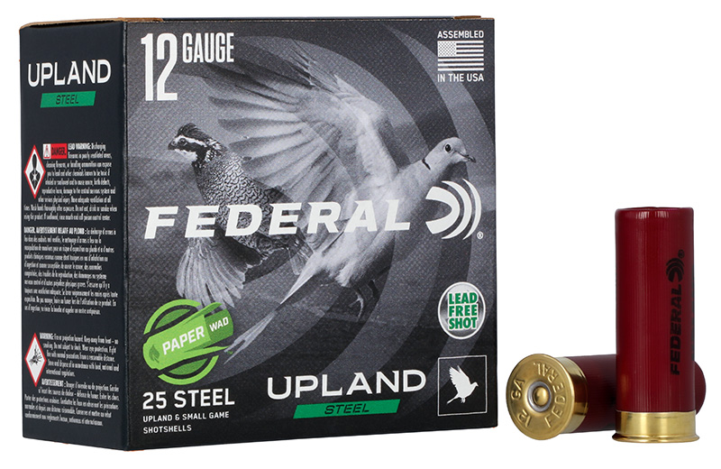 Upland Steel with Paper Wad, 12 Gauge, 2 3/4" 1 oz, #7.5 Shot, 25/Box
