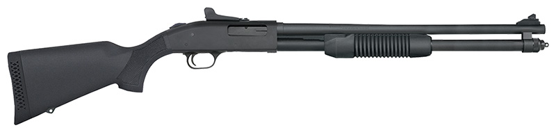 590 Persuader Bantam, 20 Gauge, 20" Barrel, Ghost Ring, 3" Blued, Black Synthetic, 8-rd