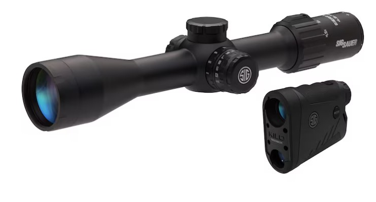 BDX Combo Kit, Kilo 1800BDX Laser Rangefinder & Sierra 3BDX 4.5-14x44mm Rifle Scope, Black