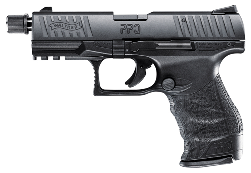 PPQ M2 SD 22 Tactical, .22 LR, 4" Threaded Barrel, 3-Dot Sights, Black, 12-rd