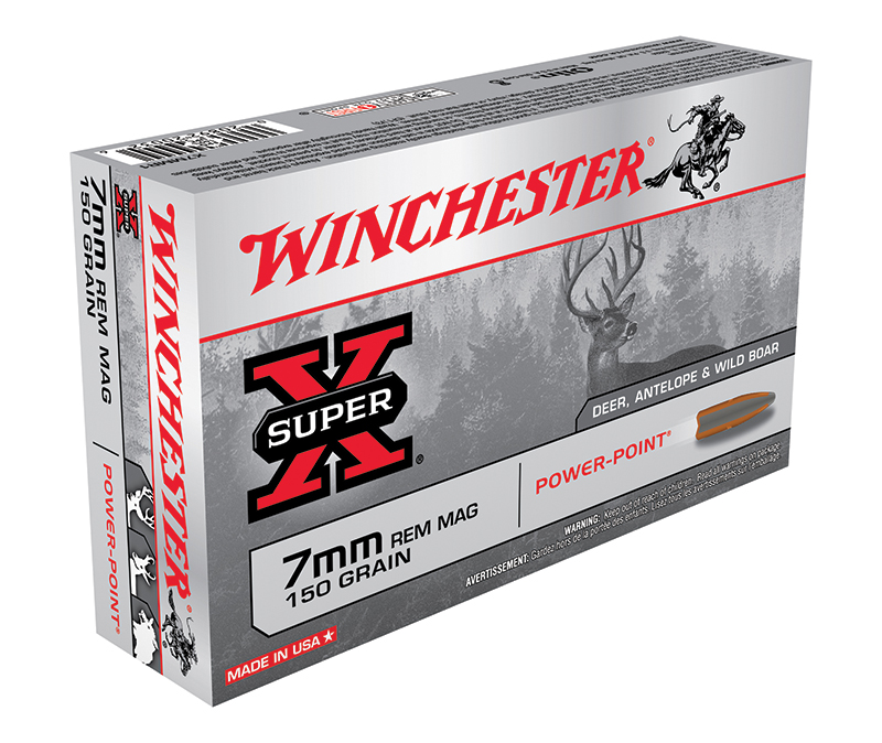 Super-X, 7mm Rem Mag, 150 Grain, Power-Point, 20/Box