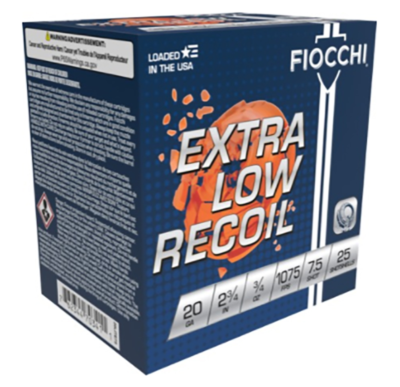 Low Recoil Trainer, 20 Gauge, 2 3/4" 3/4 oz, #7.5 Shot, 25/Box