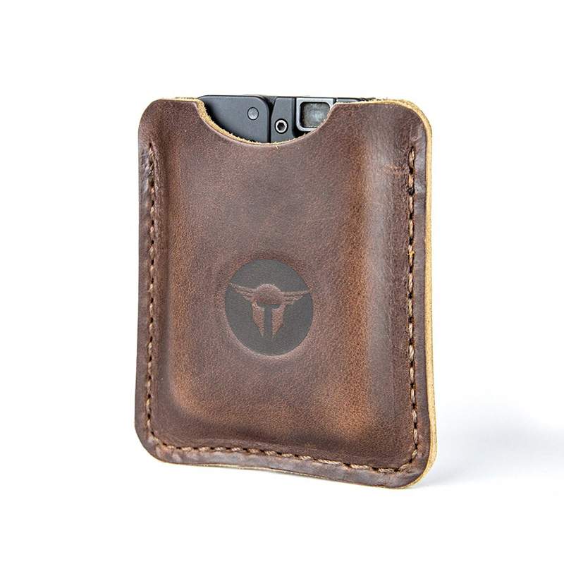 LifeCard Sleeve, Leather, Dark Brown
