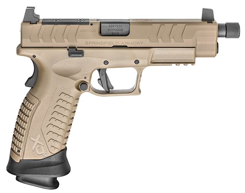 XD-M Elite Tactical OSP, 9mm, 4.5" Threaded Barrel, Suppressor Sights, FDE, (2) 22-rd