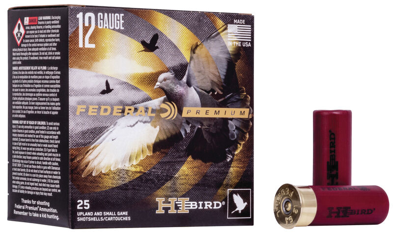 Hi-Bird, 12 Gauge, 2 3/4" 1 1/8 oz, #8 Shot, 25/Box