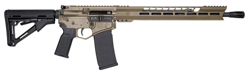 DB15 Black Gold Series, 6.5 Grendel, 18" Barrel, M-Lok Rail, MOE Carbine Stock/MOE Grip, FDE, (1) 28-rd & (1) 5-rd