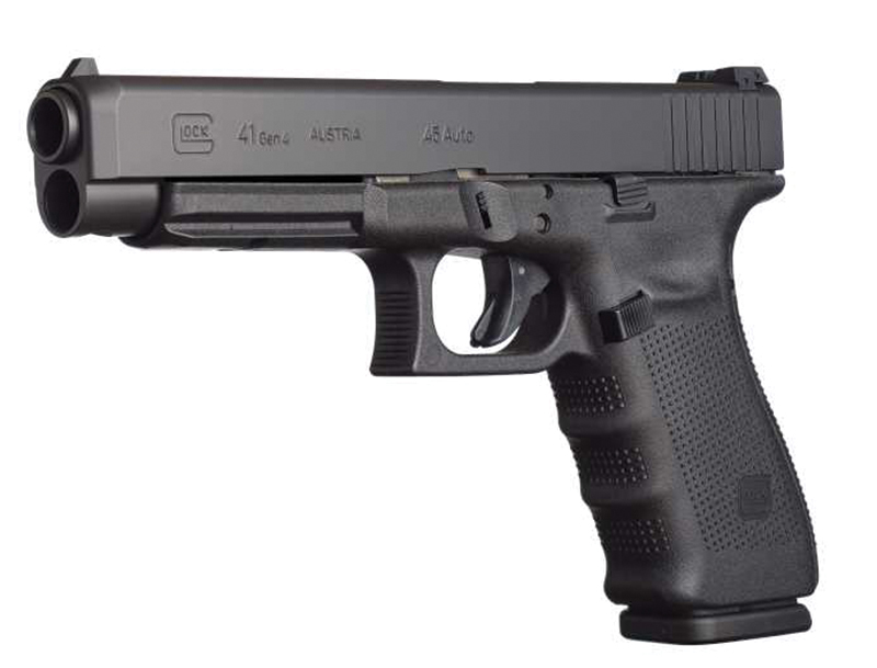 Glock 41 Gen 4 MOS Practical/Tactical, .45 ACP, 5.31" Barrel, Adjustable Sights, Black, (3) 13-rd, US Made