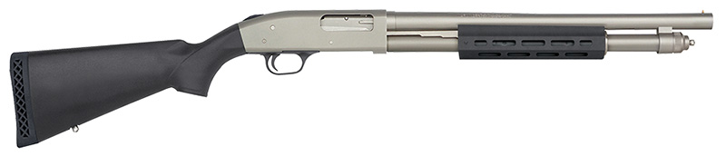 590A1 M-Lok, 12 Gauge, 18.5" Barrel, Bead Sights, 3" Marinecote, Black Synthetic, 6-rd