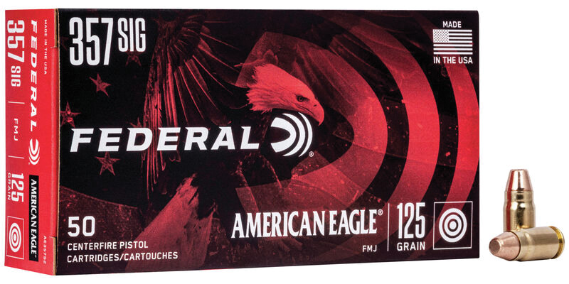 American Eagle, .357 Sig, 125 Grain, FMJ, 50/Box