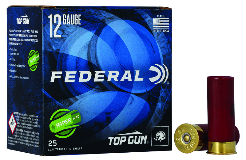 Top Gun with Paper Wad, 12 Gauge, 2 3/4" 1 1/8 oz, #7.5 Shot,  25/Box
