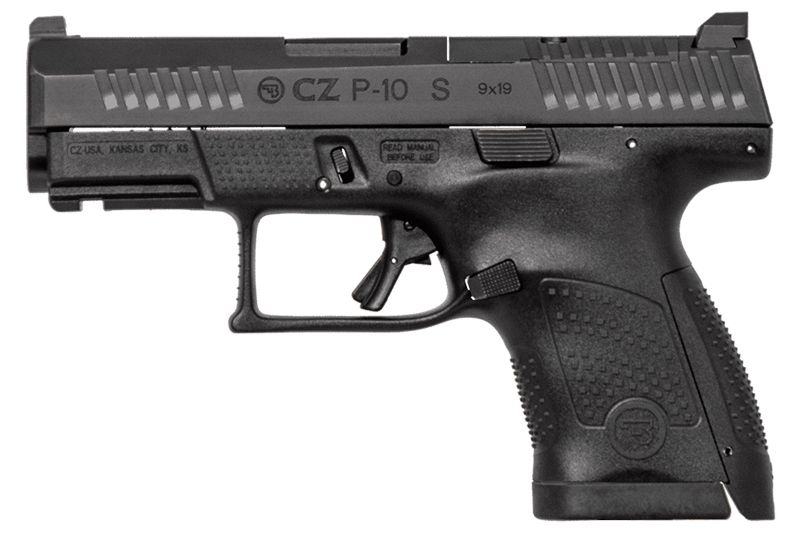 CZ P-10 Subcompact, 9mm, 3.5" Barrel, Fiber Optic Sights, Black, 12-rd (Czech Mod)