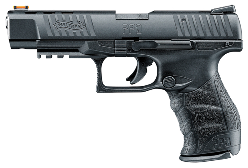 PPQ M2 22, .22 LR, 5" Threaded Barrel, Fiber Optic, Black, 10-rd