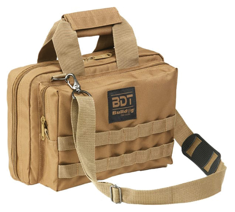 BDT Deluxe 2 Pistol Range Bag w/Strap,Tan