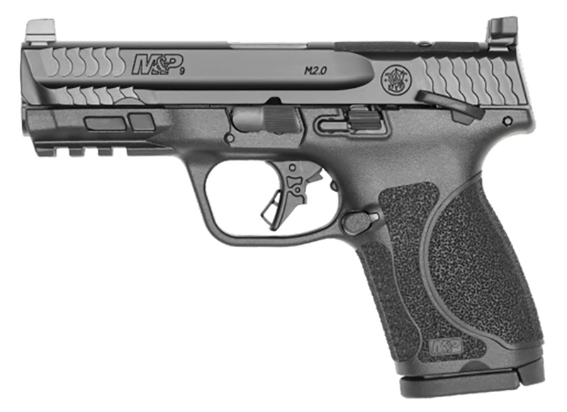 M&P M2.0 Compact, 9mm, 4" Barrel, Optic Ready, Thumb Safety, Blk, 15-rd