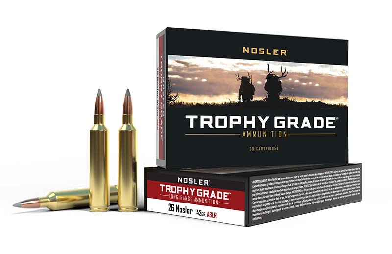 Trophy Grade Long Range, .26 Nosler, 142 Grain, AccuBond, 20/Box