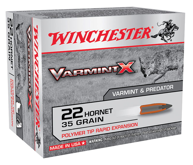 Varmint X, .22 Hornet, 35 Grain, Polymer Tip Rapid Expansion, 20/Box