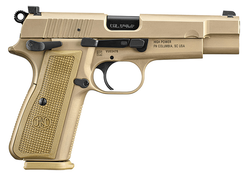 FN High Power, 9mm, 4.7", Dovetail Sights, FDE, (2) 10-rd
