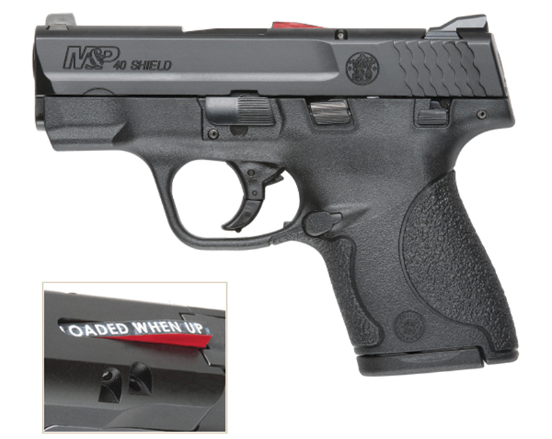 M&P Shield, .40 S&W, 3.1" Barrel, Thumb Safety, Black, (1) 6-rd & (1) 7-rd, CA Compliant