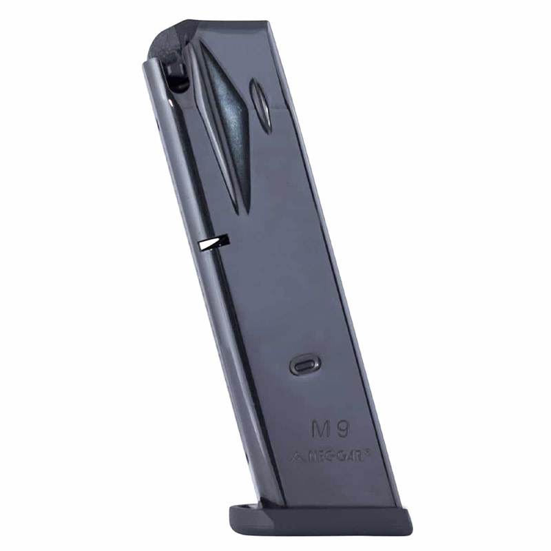 Magazine, 9mm, Beretta 92FS/M9, Blued, 15-rd