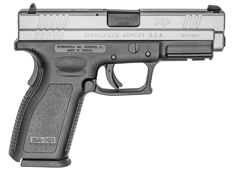 XD Full Size, .40 S&W, 4" Barrel, Fixed Sights, Bi-Tone, (2) 10-rd, CA Compliant