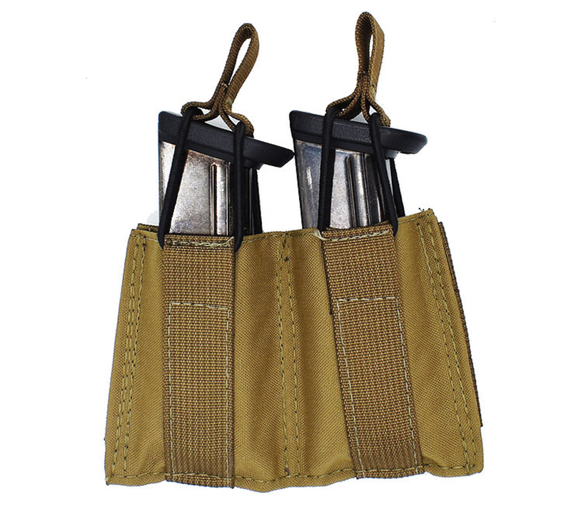 Double Speed Load Pistol Molle Pouch, Coyote Tan