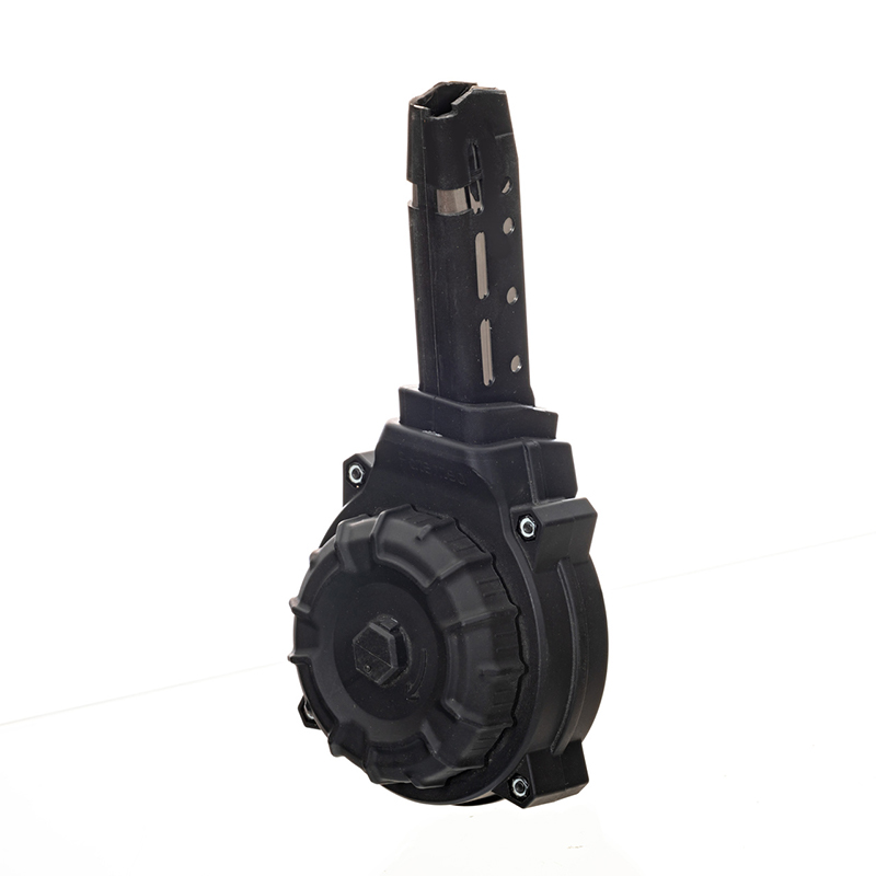 Drum Magazine, .45 ACP, Fits GLOCK 21/30, Black, Polymer, 40-rd