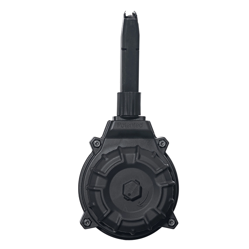 Drum Magazine, 9mm, Taurus PT 111 G2, Black, Polymer, 50-rd