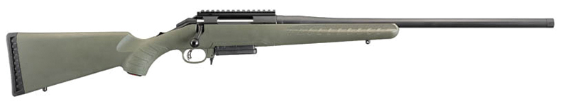 American Predator, 6.5 Creedmoor, 22" Threaded Barrel, Black, Moss Green, 3-rd