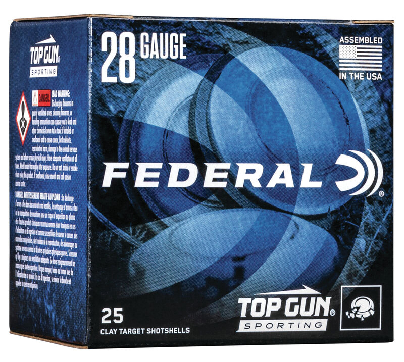Top Gun Sporting, 28 Gauge, 2 1/2" 3/4 oz, #7.5 Shot, 25/Box