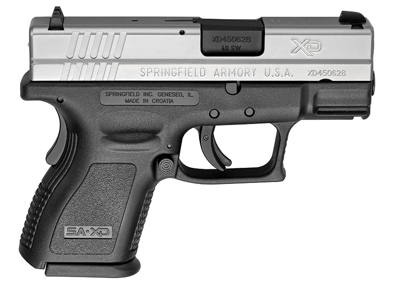 XD Sub-compact, .40 S&W, 3" Barrel, Fixed Sights, Bi-Tone, (2) 9-rd, CA Compliant