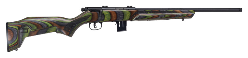 93R17 Minimalist, .17HMR, 18" Threaded Barrel, Black, Green Laminate, Accu Trigger, 10-rd