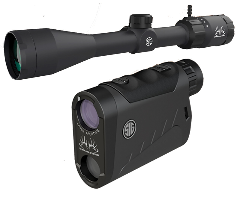 Buckmasters Combo, 1500 RangeFinder and 3x12x44MM Scope, Matte Black, 1" Tube