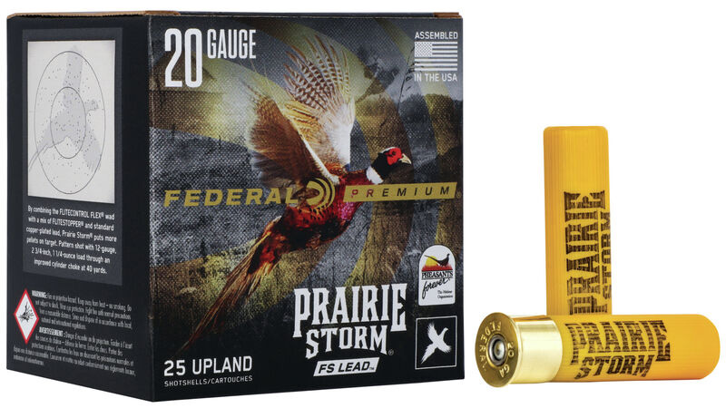 Prairie Storm FS Lead, 20 Gauge, 2 3/4" 1 oz, #4 Shot, 25/Box