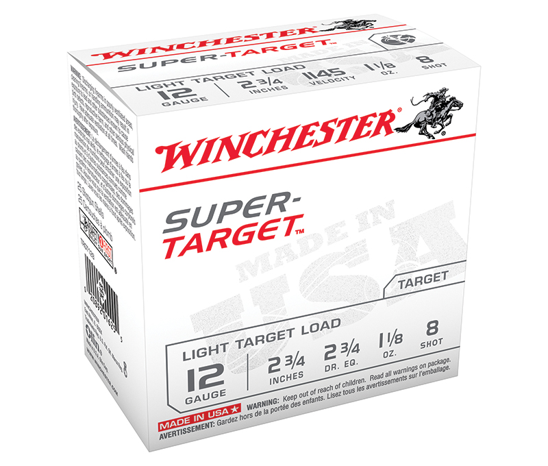 Super-Target Light Target Load, 12 Gauge, 2 3/4" 1 1/8 oz, #8 Shot, 250/Case