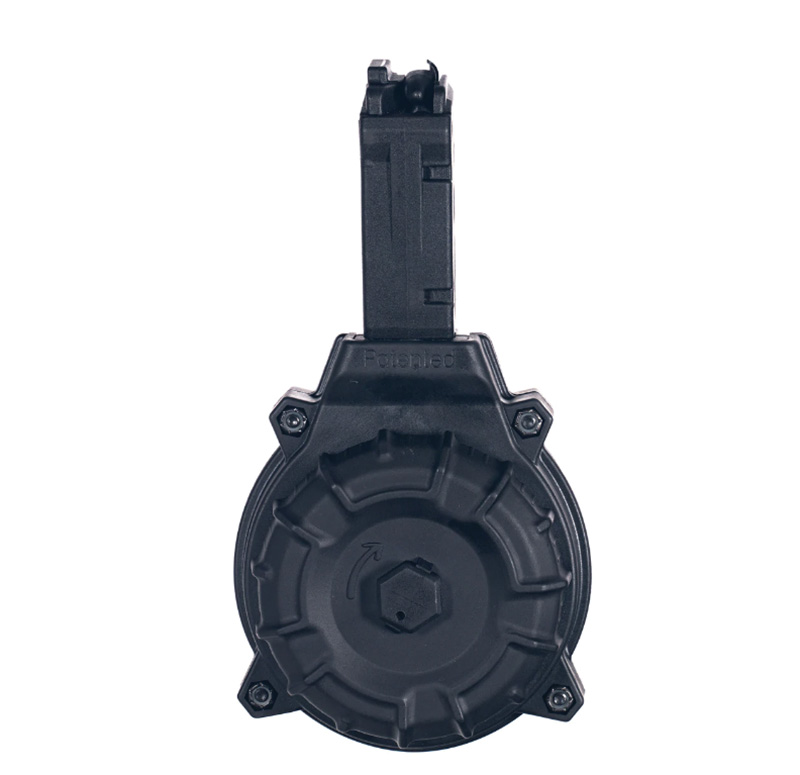Drum Magazine, 9mm, Sig Sauer MPX, Black, Polymer, 50-rd