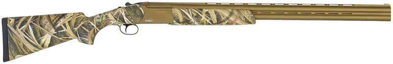 Hunter Mag II Over/Under, 12 Gauge, 28" Barrel, CT-5, 3.5" Bronze/Mossy Oak Blades