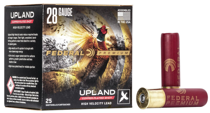 Upland High Velocity, 28 Gauge, 2 3/4" 3/4 oz, #8 Shot, 25/Box