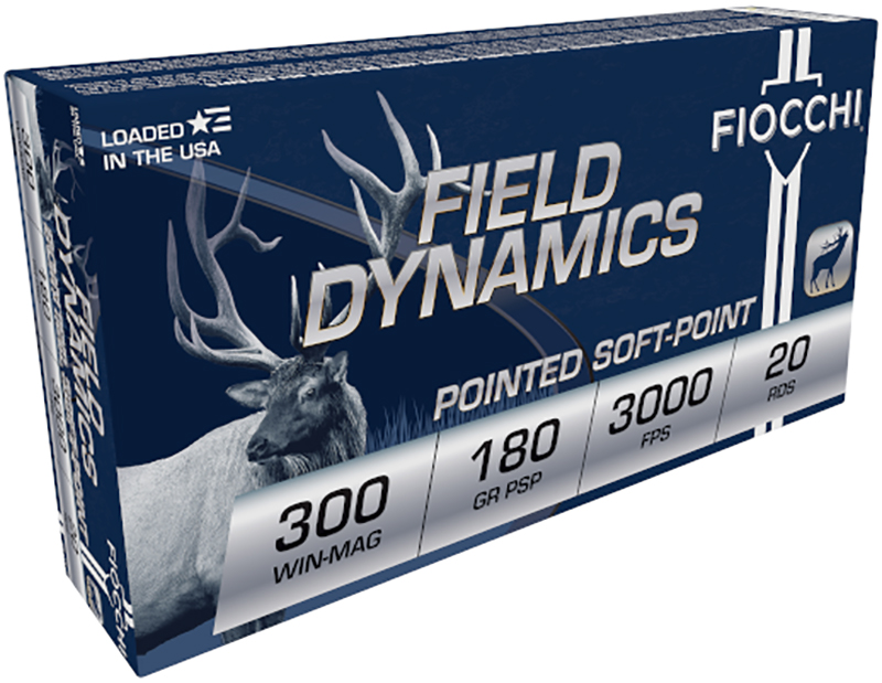 Field Dynamics, .300 Win Magnum, 180 Grain, Pointed Soft Point, 20/Box