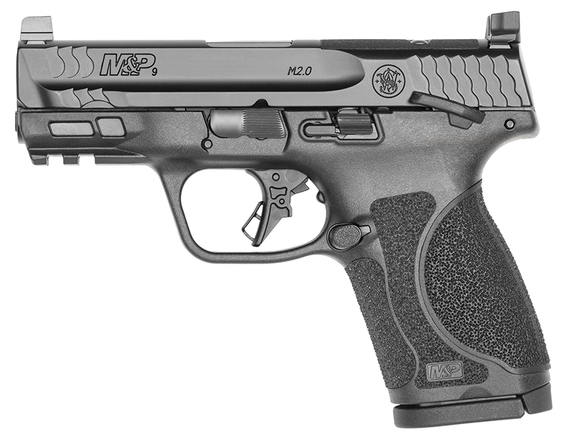 M&P 9 M2.0 Compact, 9mm, 3.6" Barrel, Optics Ready, Thumb Safety, Black, 15-rd