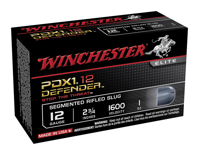 PDX1 Defender Segmented Rifled Slug, 12 Gauge, 2 3/4" 1 oz, 10/Box
