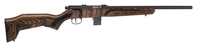 93R17 Minimalist, .17HMR, 18" Threaded Barrel, Black, Brown Laminate, Accu Trigger, 10-rd