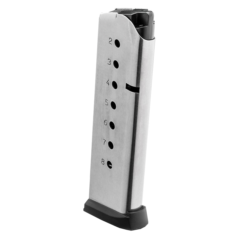 Magazine with Slam Pad, .45 Auto, 1911, 8-rd, Stainless