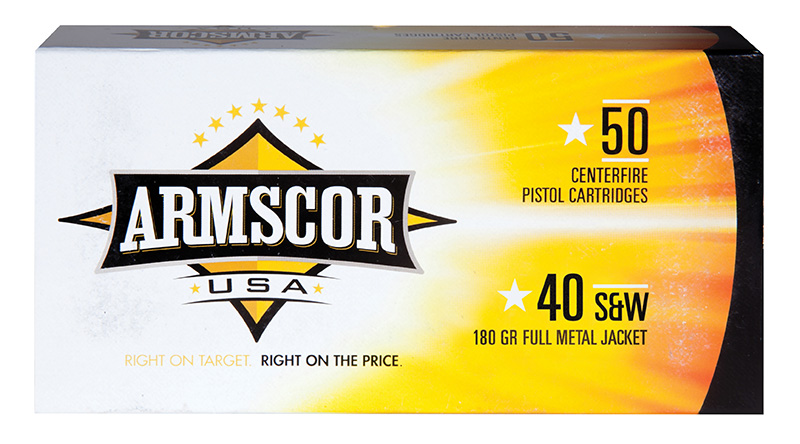 Armscor .40 S&W, 180 Grain, FMJ, 50/Box