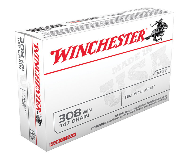 USA, .308 Win, 147 Grain, FMJ, 20/Box