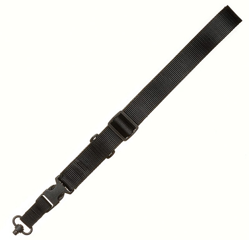 CQB Single Point Sling, QD Push Button Swivel, Black