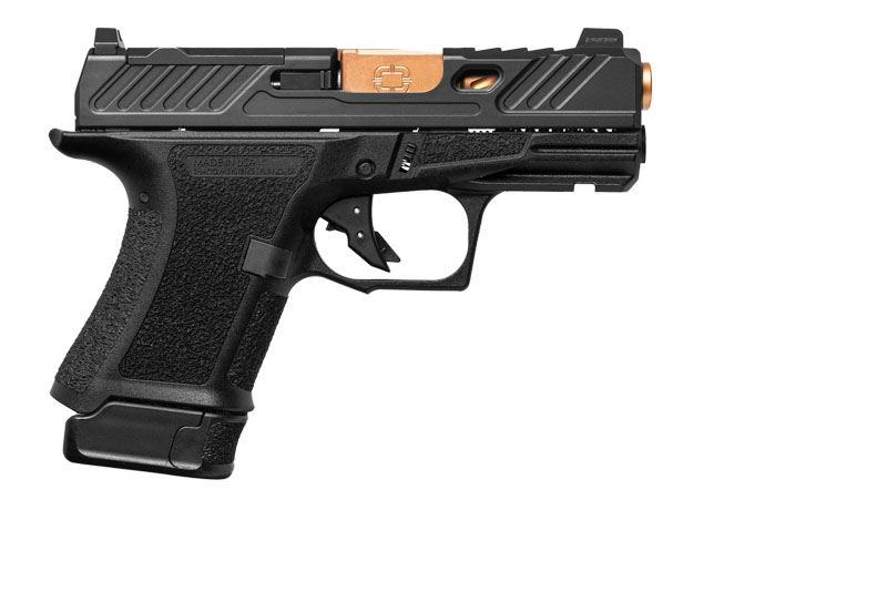 Shadow Systems CR920, 9mm, 3.41" Unthreaded Bronze, Elite Slide, OR, Tritium Sight, Black, 13-rd