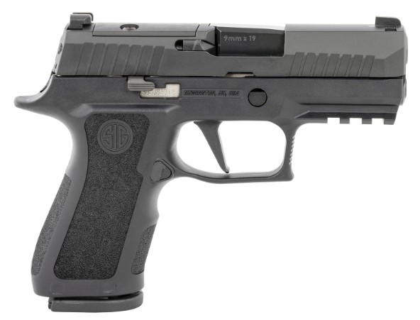 P320 XCompact, 9mm, 3.6", OR, XRay3 Day/Night, X Grips, Black, (2) 10-rd