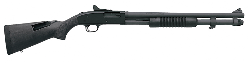 590A1, 12 Gauge, 20" Barrel, 3" Ghost Ring, Speedfeed Stock, Parkerized, Black Synthetic, 8-rd