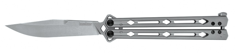 Lucha Knife, Butterfly Knife, SS Blade, Dual KVT Flip Open System